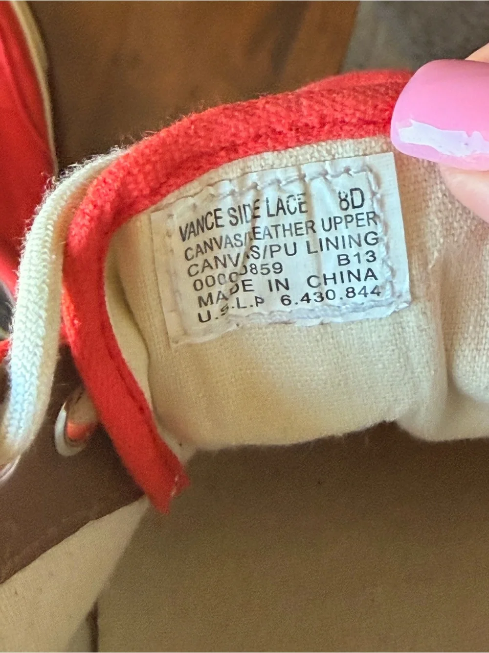 Polo by Ralph Lauren Tomato Red Canvas Lace-Up Boat Sneakers